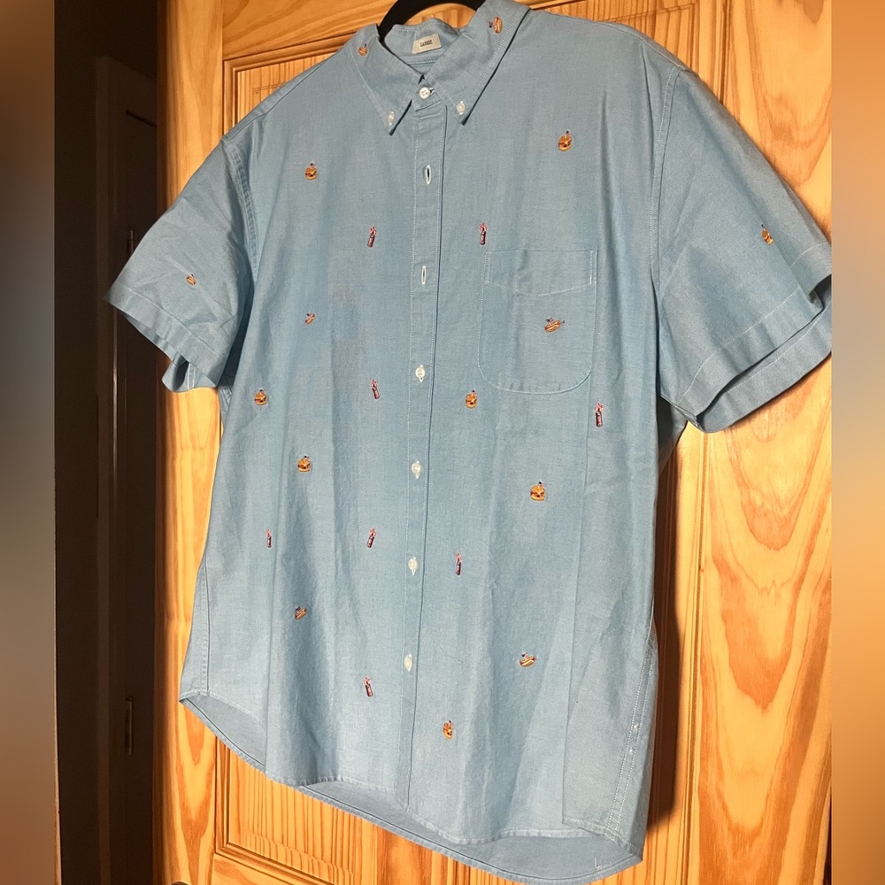 NWT J. Crew 4th of July USA Short Sleeve Button Up Shirt